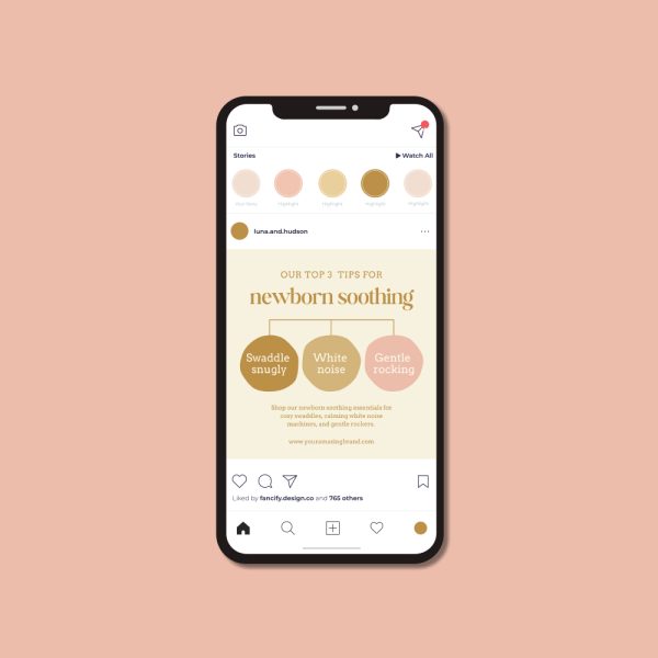 Boho Baby Instagram Canva Templates - Image 3