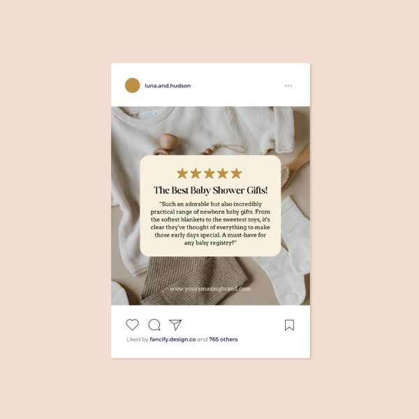 Boho Baby Instagram Canva Templates - Image 5