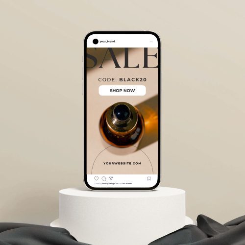 Black Friday Linear Instagram Canva Templates