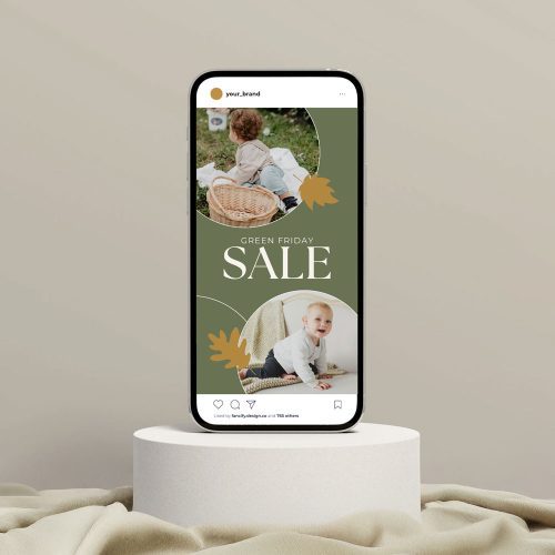 Green Friday Instagram Canva Templates