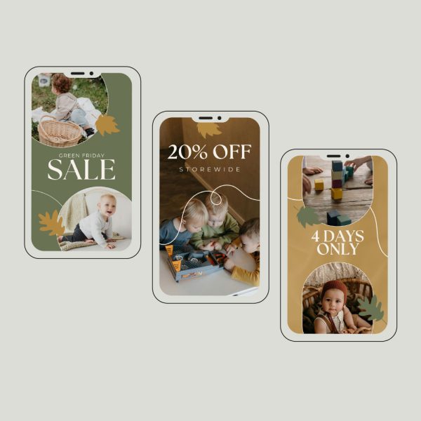 Green Friday Instagram Canva Templates - Image 5